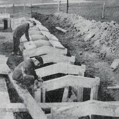 Construction of ARP trenches in Midsummer Common, 1939