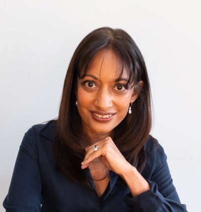 portrait photograph of Dharshini David OBE 