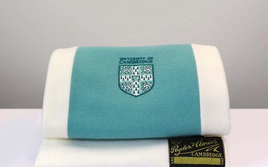 Fleece-backed alumni scarf