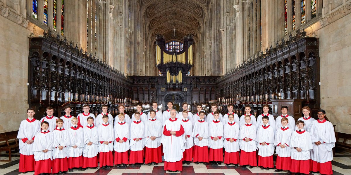 King's College Choir with Director of Music, Dr Stephen Cleobury