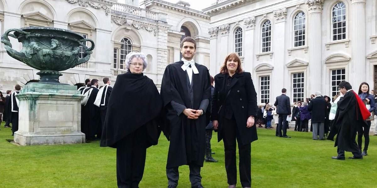 Diego with Mum and Grandma.