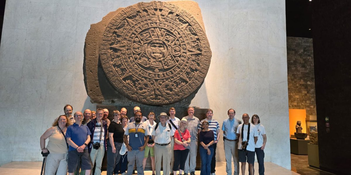 Group at the National Anthropological Museum in Mexico city