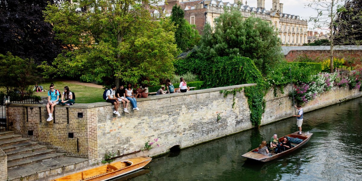 students at trinity hall gardens