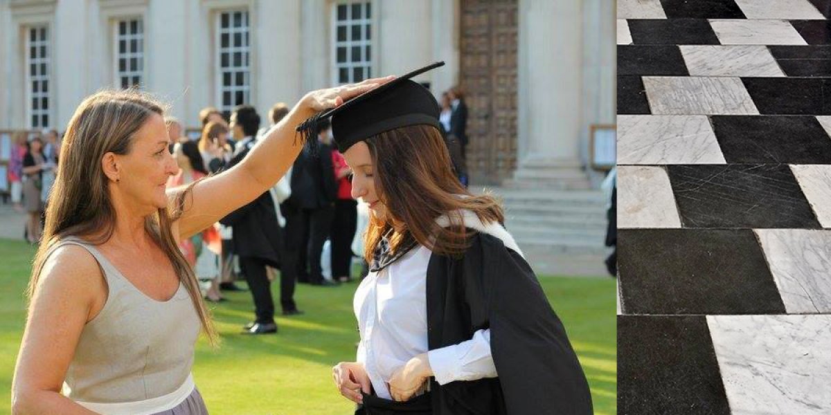 Jessica and her mum, Joanna, on graduation day