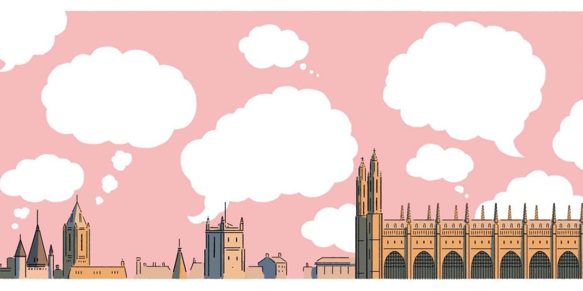 Clouds over Cambridge skyline