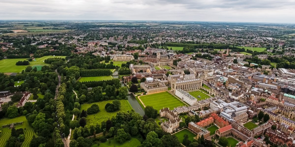 aerial view of cambridge