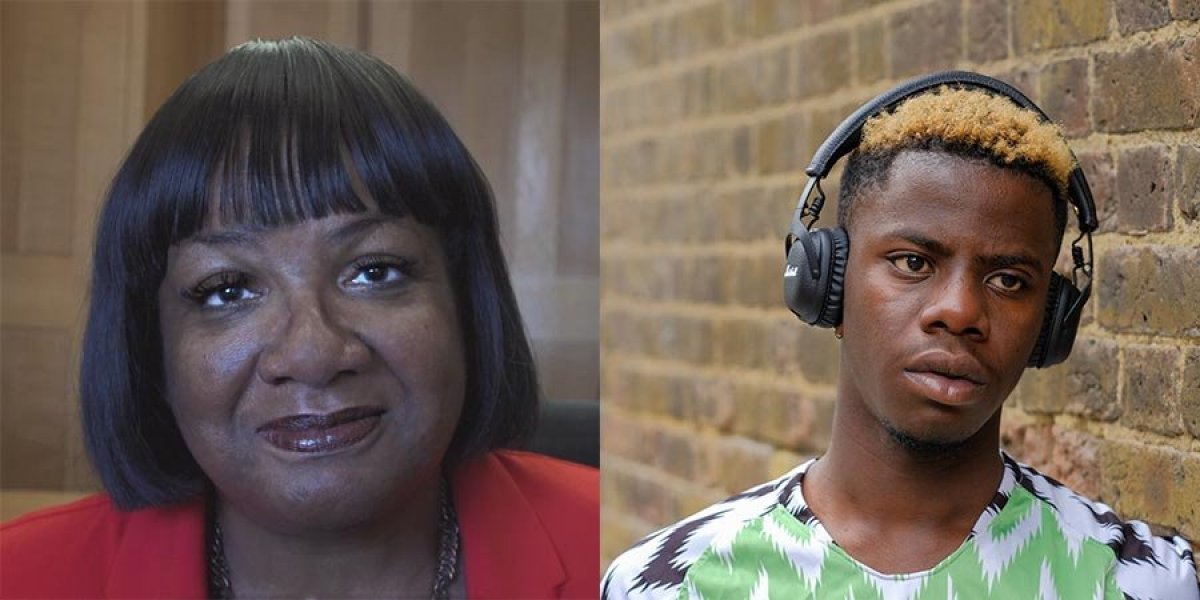 Diane Abbott MP (left) and Bez Adeosun (right)