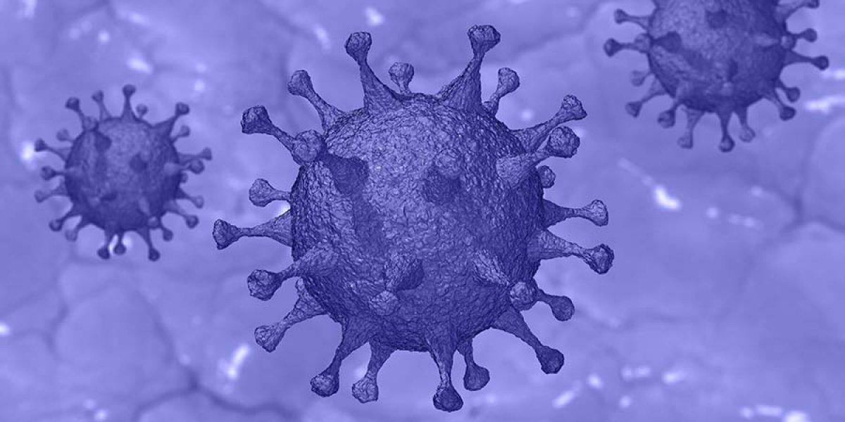 Illustration of virus cells