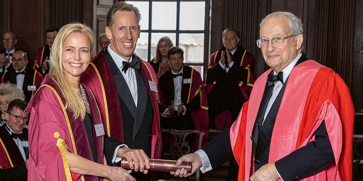 The Chancellor at an honorary degrees ceremony.