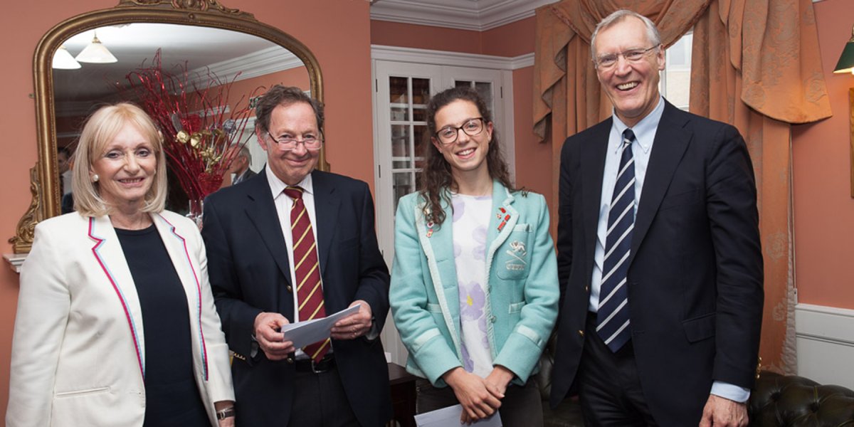 L-R: Trustees Pat Marsh and Tim Ellis, Imogen Grant, Chairman of the Trust, Matthew Bullock