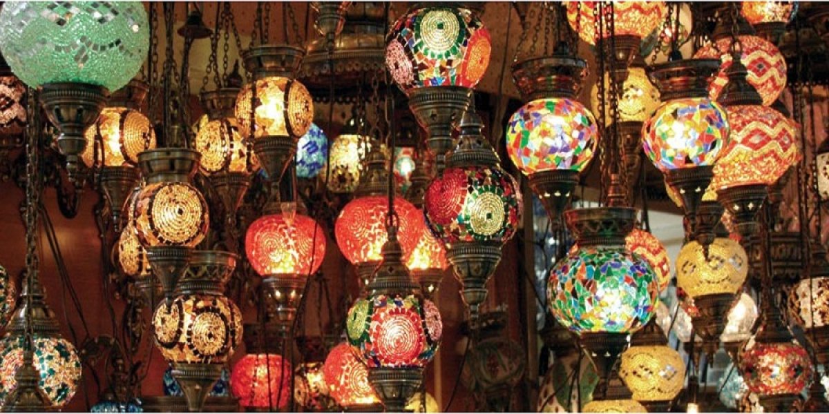 Lamps for sale in the Grand Bazaar