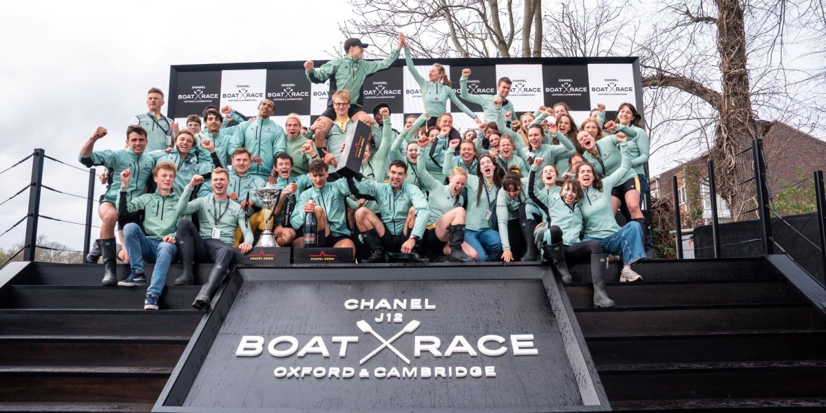 Boat Race 2026 podium photograph 
