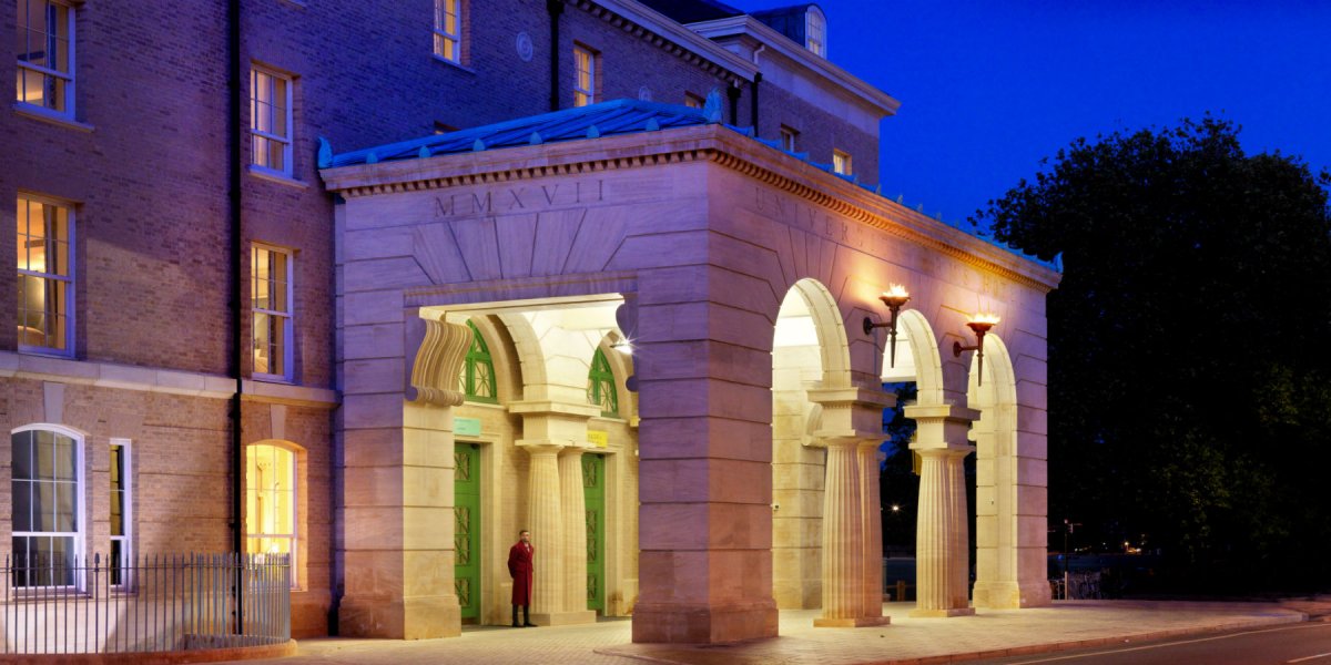 Exterior at night - University Arms