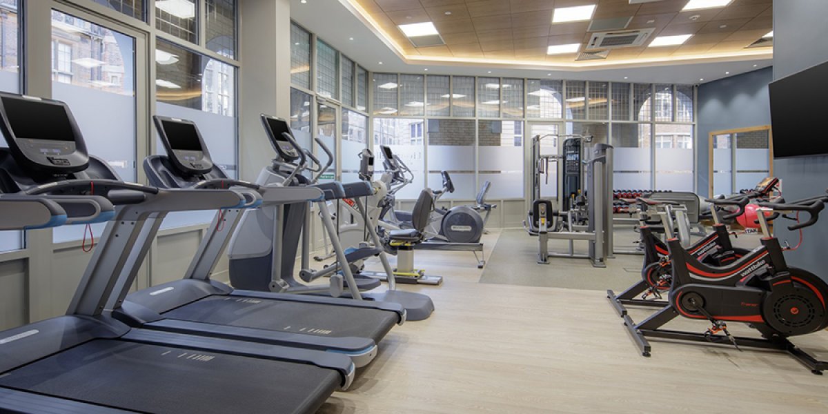 Living Well gym - treadmills and spin bikes