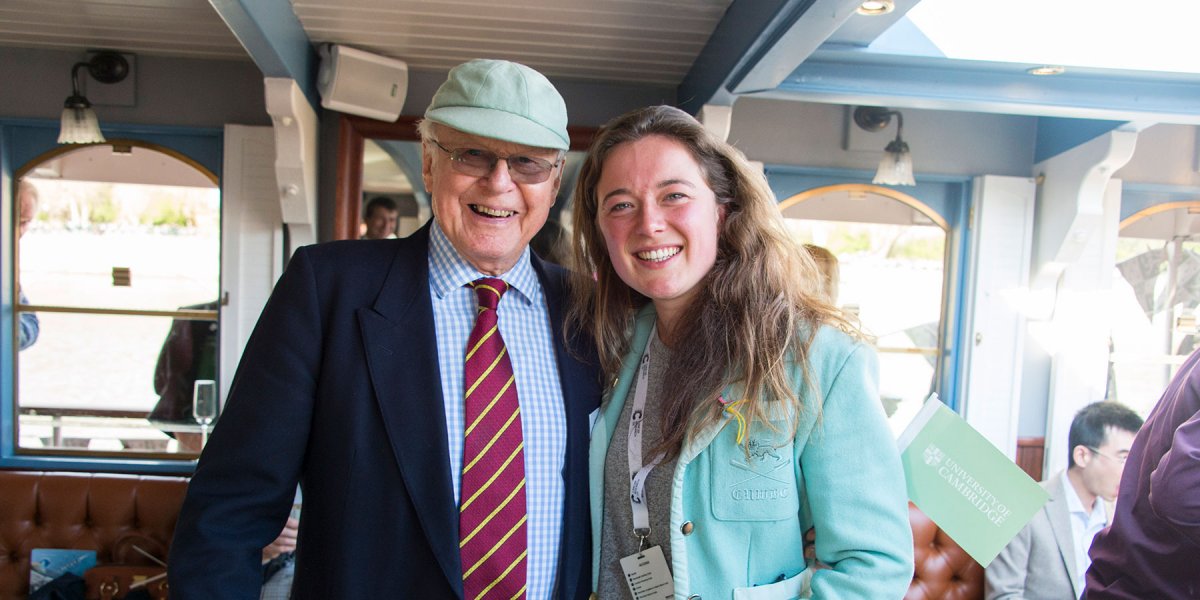 2017 speaker, Fiona, pictured with a fellow Blue