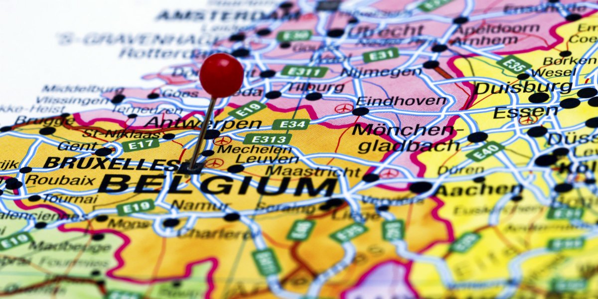 Map of Belgium