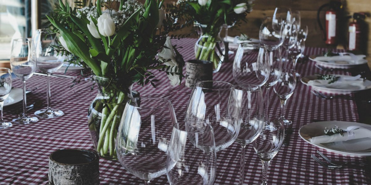 Dinner Event Table Setting