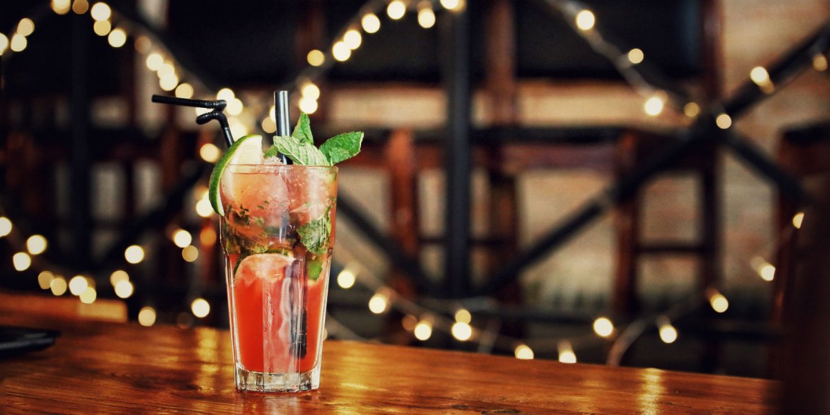 Photo of a drink on a table