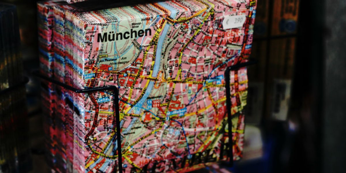 Munich napkins map