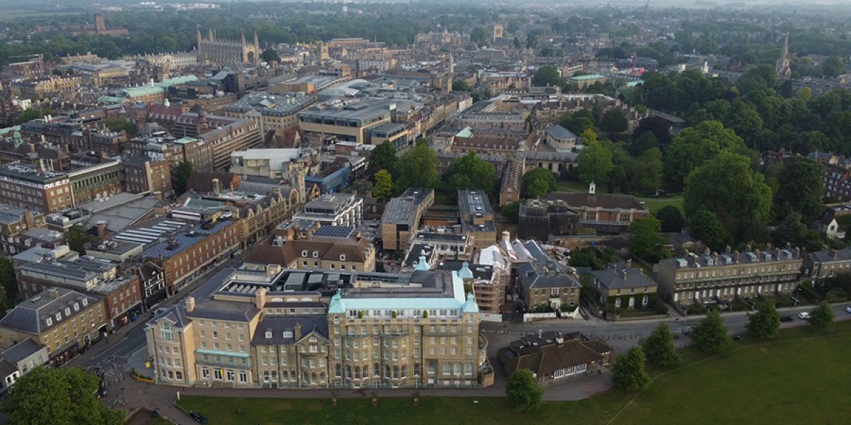 Ariel view of Parker Piece