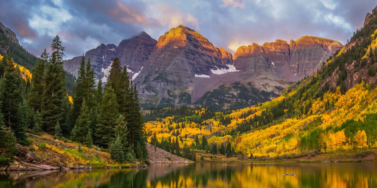 Mountains and lakes