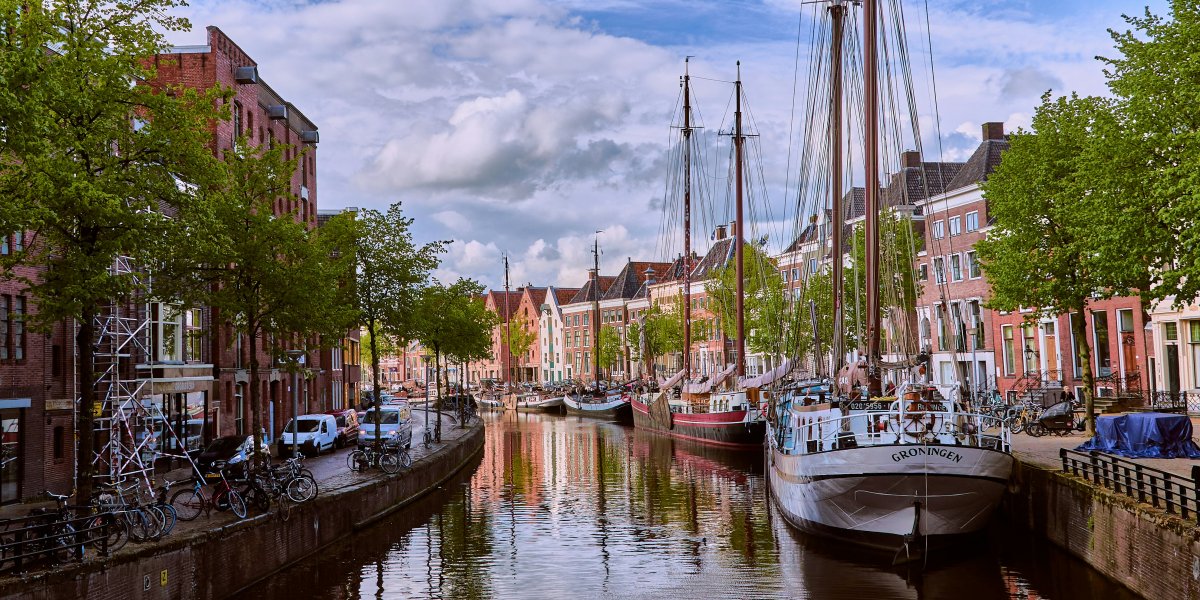 Groningen buildings and river