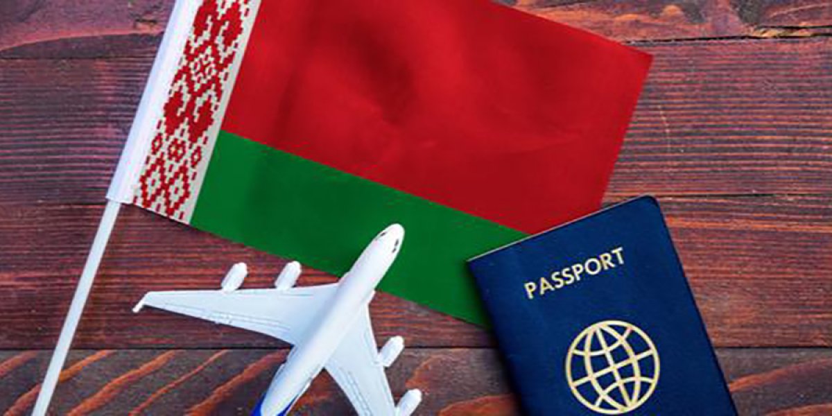 Belarus flag and passport