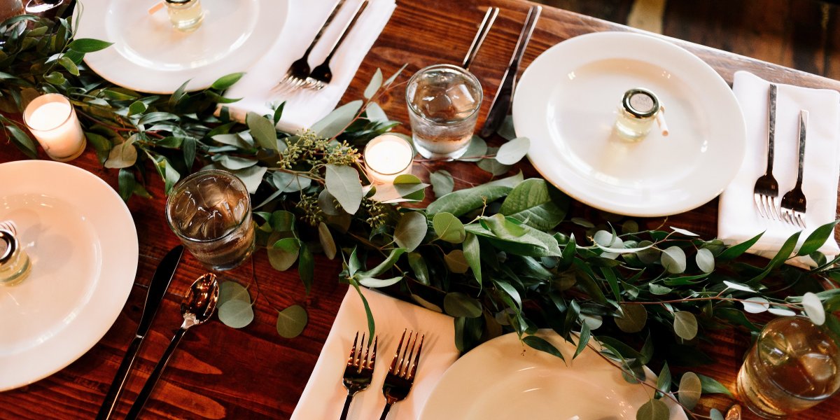 Table with plates
