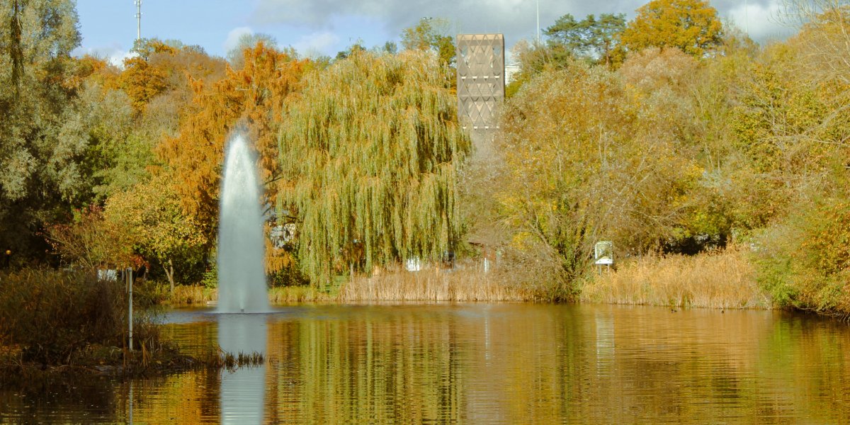 Luxembourg park and lake