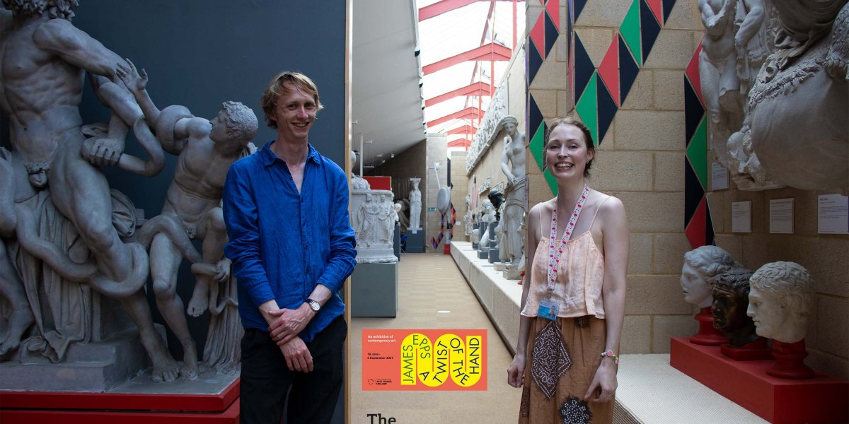 Image of James Epps and Dr Susanne Turner at the exhibition