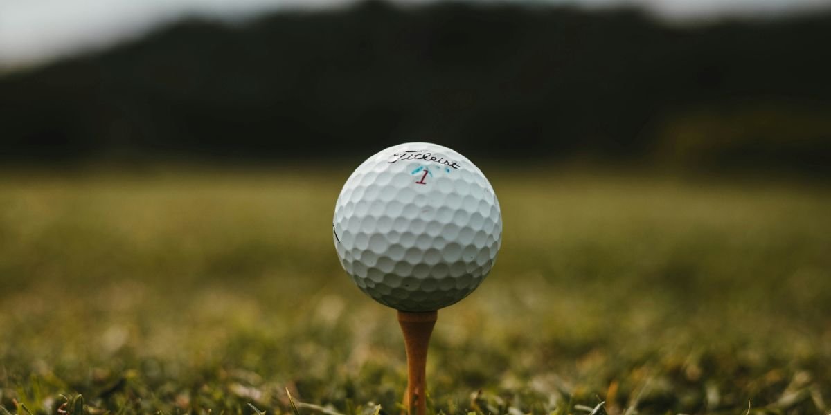 Golf ball on a tee