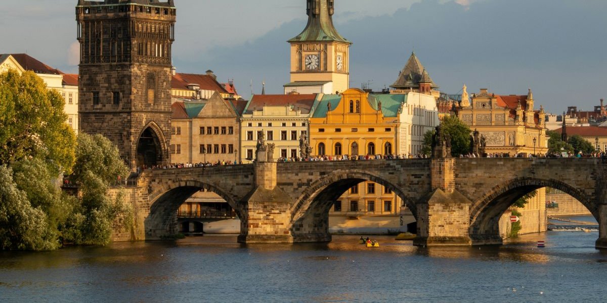 View of the Prague Skyline