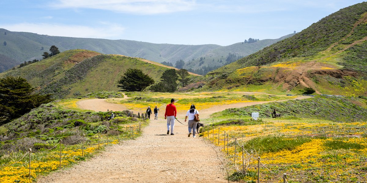 Mori Point Trail mountains