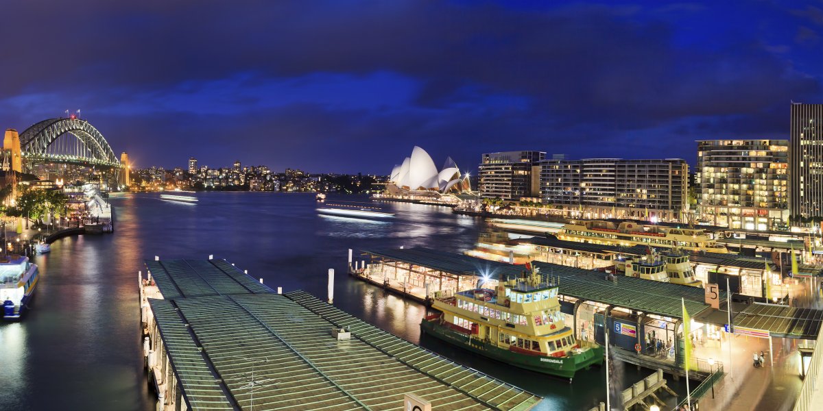 Evening view of New South Wales