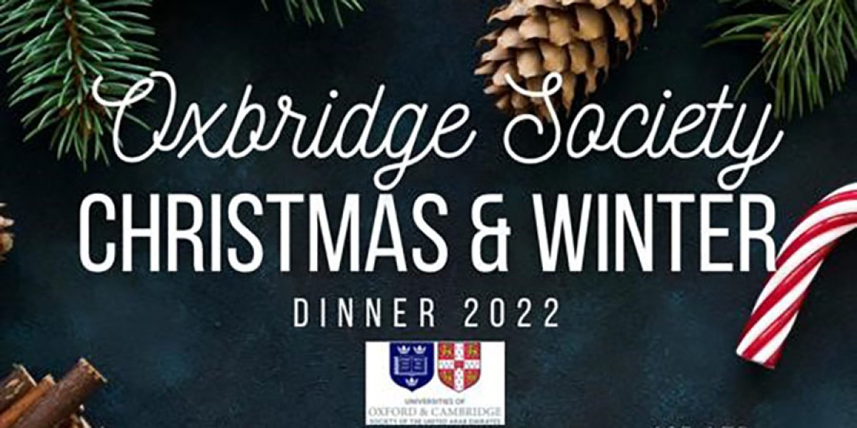 Oxbridge Society Christmas and Winter dinner 2022 graphic