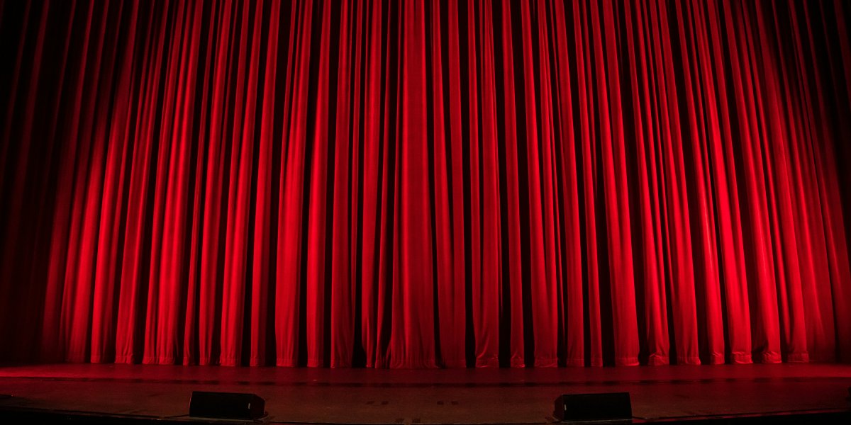 theatre curtains, stage