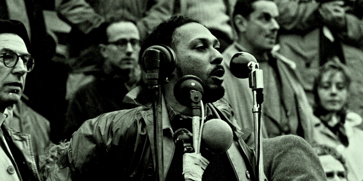 Stuart Hall in Trafalgar Square. Courtesy of Square Hall Family Archive