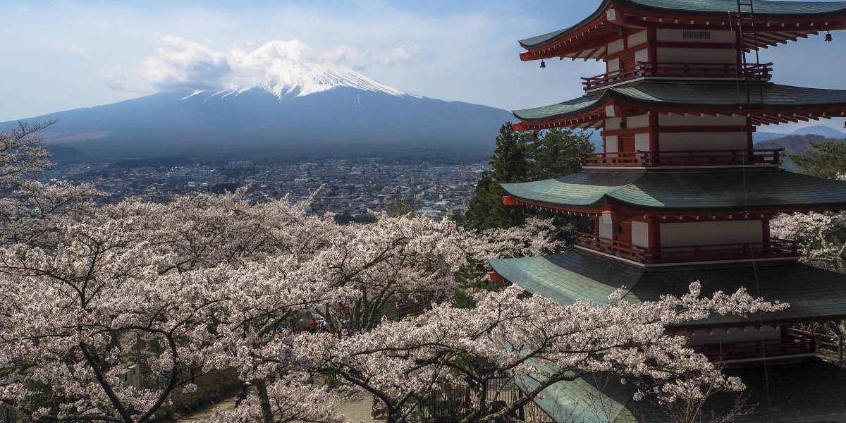 View of Japanese building