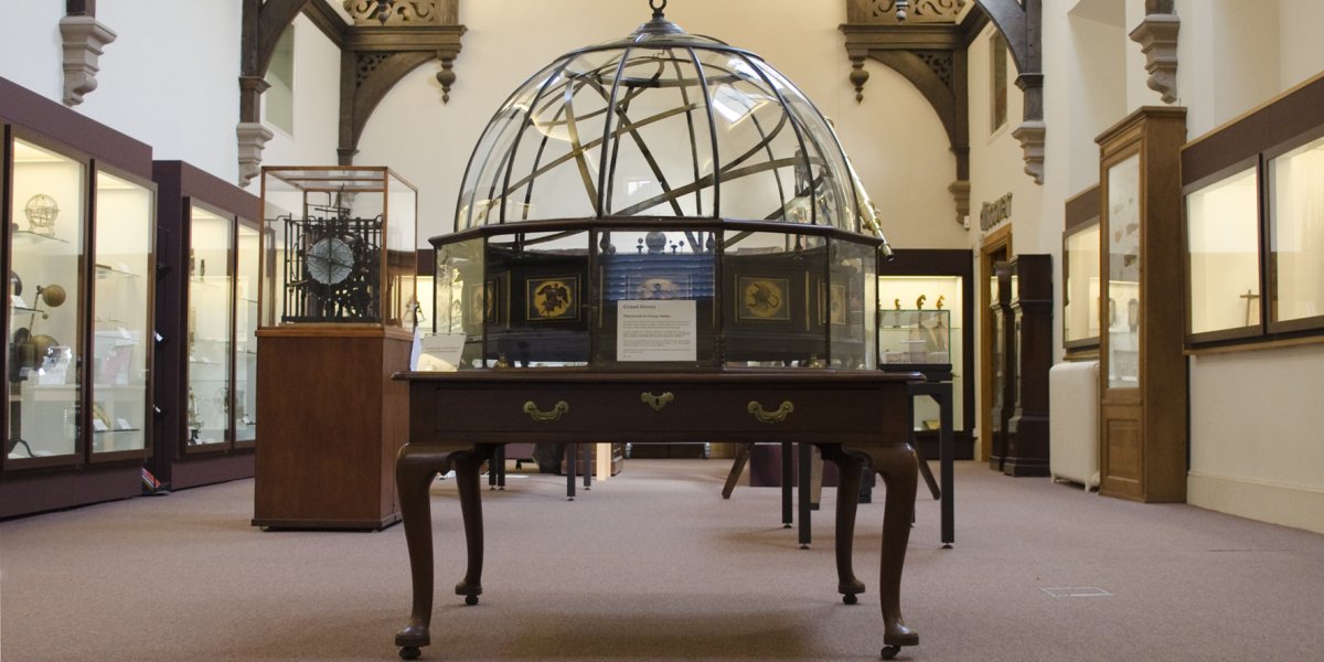 Image of an exhibition inside the Whipple Museum