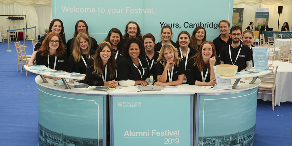 Staff at the Alumni Festival