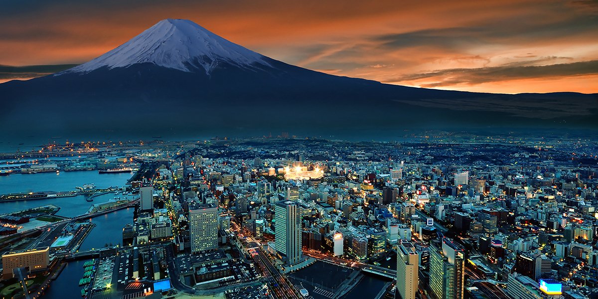 Japan yokohama and mt fuji tokyo 