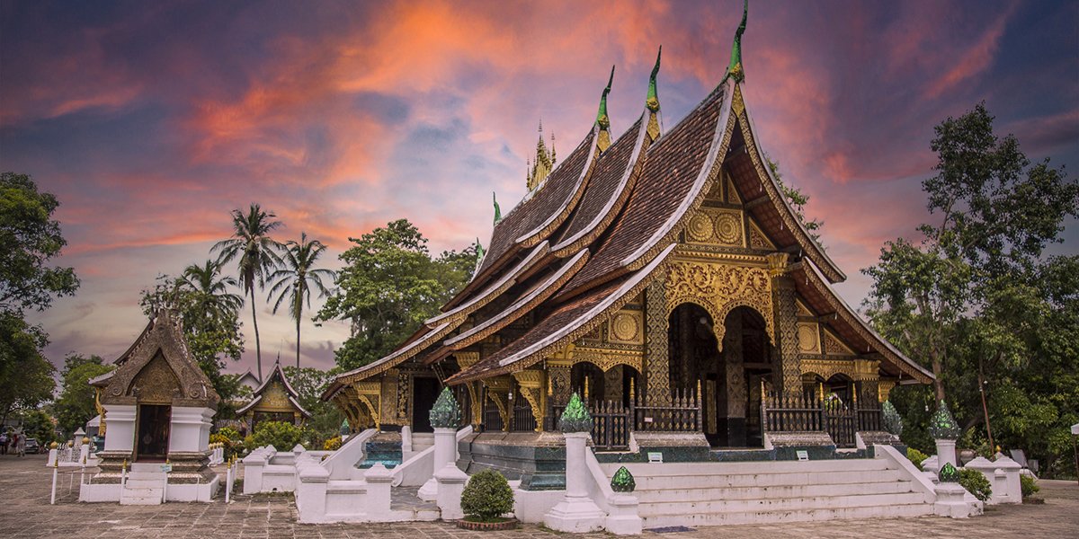 Luang Prabang temple in Laos
