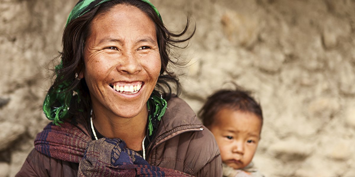 Annapurna Woman and Child