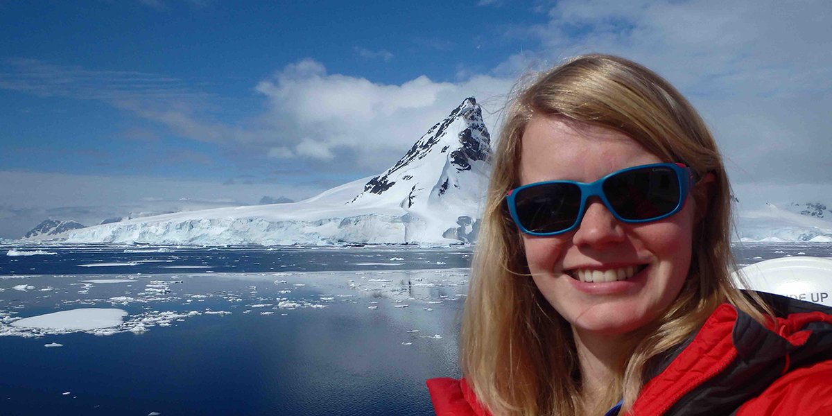 Alison in Antarctica