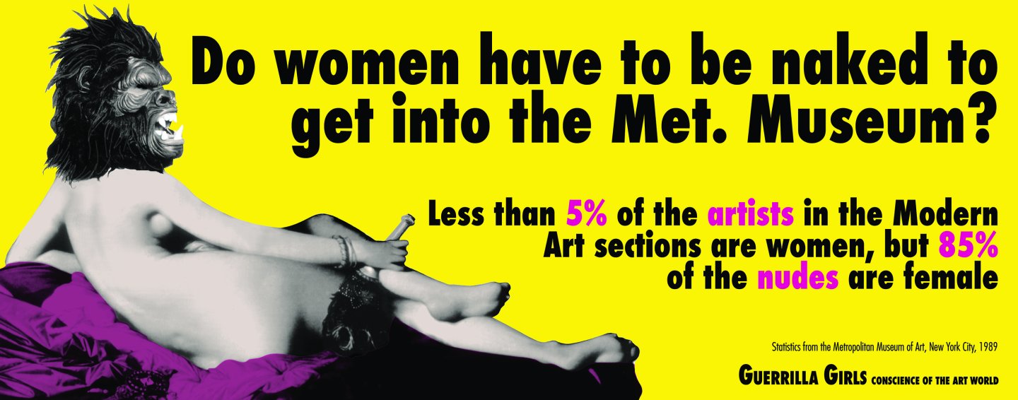 Do women have to be naked to get into the Met Museum? by the Guerrilla Girls