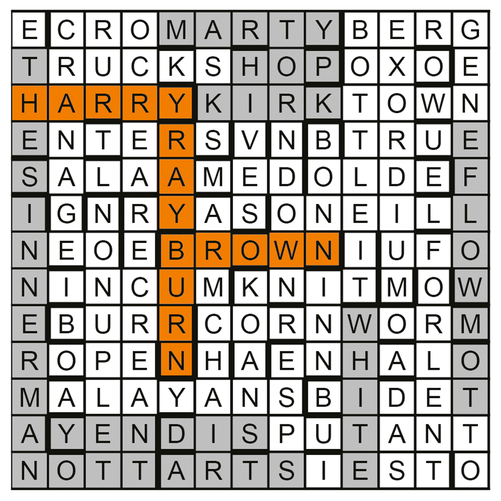 Completed crossword from Cambridge Alumni Magazine 103. For accessible formats, please email: contact@alumni.cam.ac.uk.