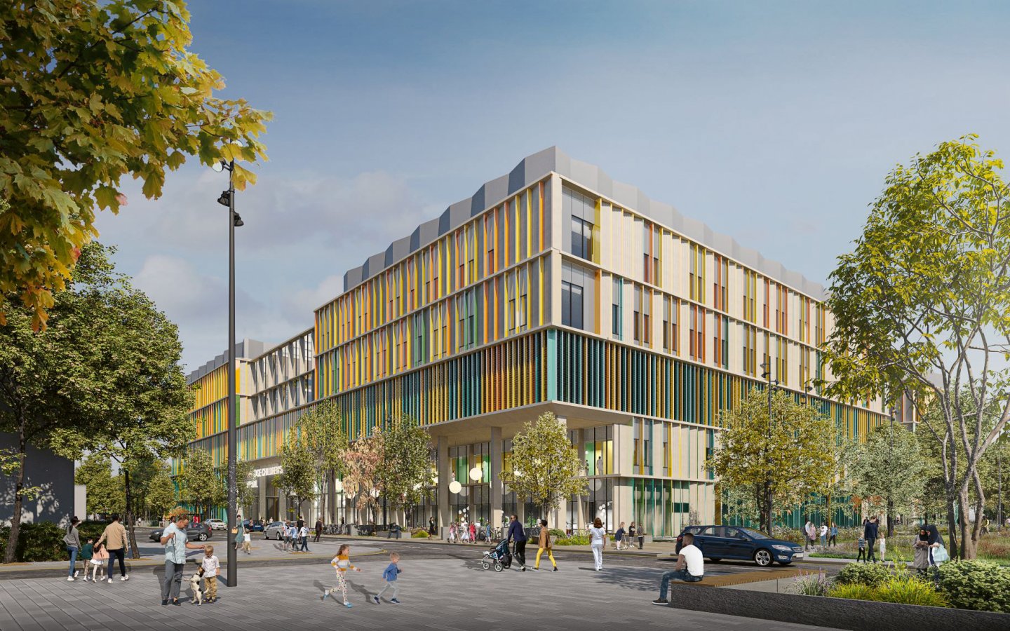 An architect's impression of the future hospital.