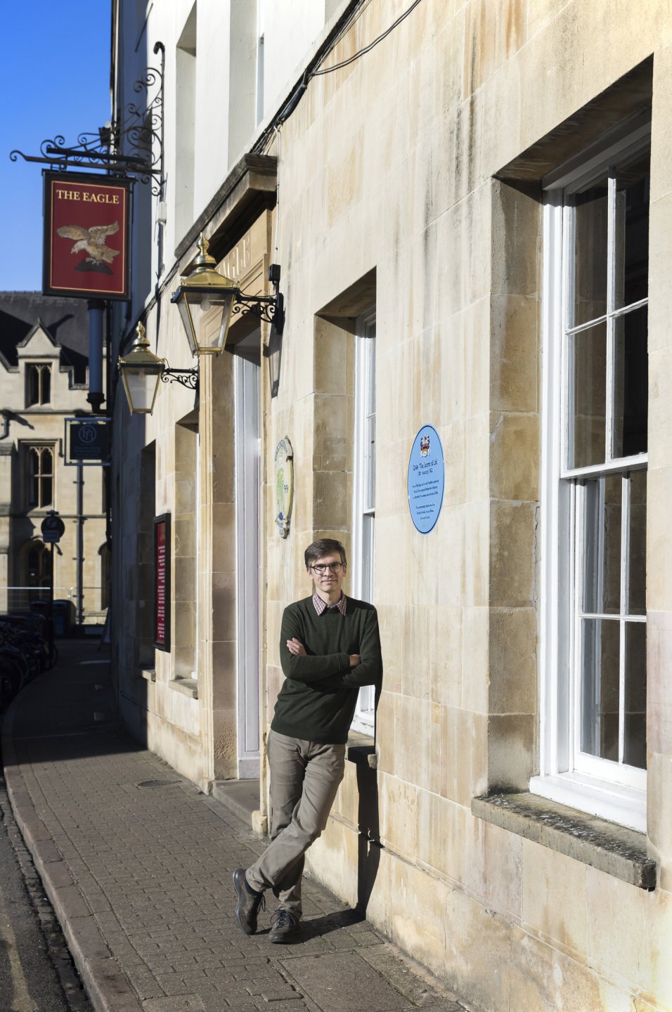 Joshua Nall, next to The Eagle public house, Cambridge.