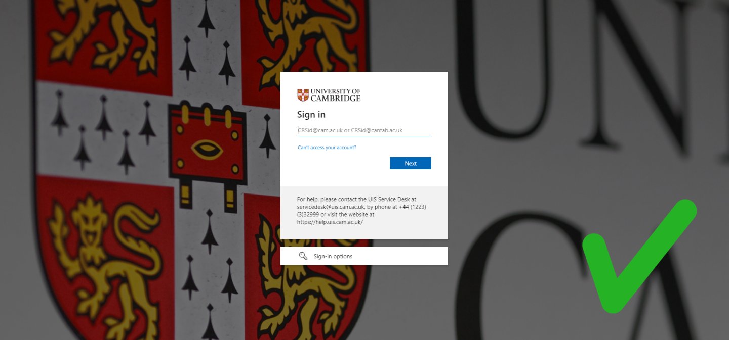 New University account login page